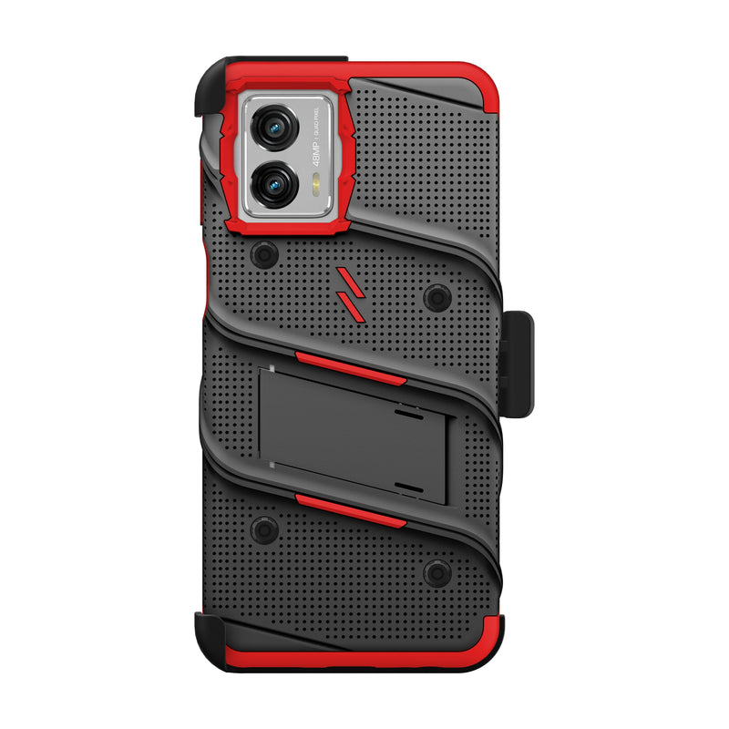 Load image into Gallery viewer, ZIZO BOLT Bundle moto g 5G (2023) Case - Red
