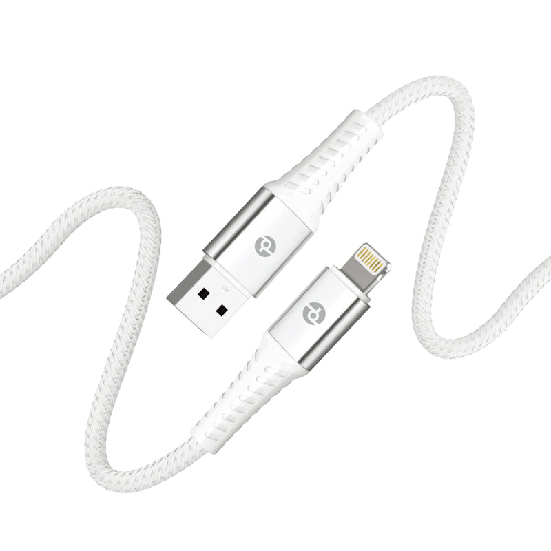 Load image into Gallery viewer, PowerLab 6ft USB-A to Lightning Data Cable - White
