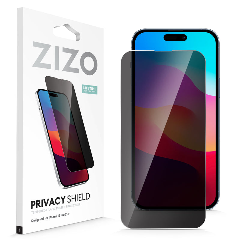 Load image into Gallery viewer, ZIZO PRIVACY Tempered Glass Screen Protector for iPhone 15 Pro - Privacy
