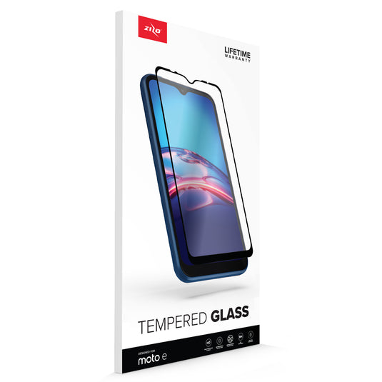 ZIZO TEMPERED GLASS Screen Protector for Moto E (2020) - Black
