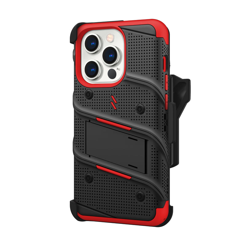 Load image into Gallery viewer, ZIZO BOLT Bundle iPhone 15 Pro Case - Red
