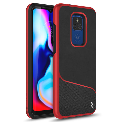 ZIZO DIVISION Series Moto G Play (2021) Case - Black & Red
