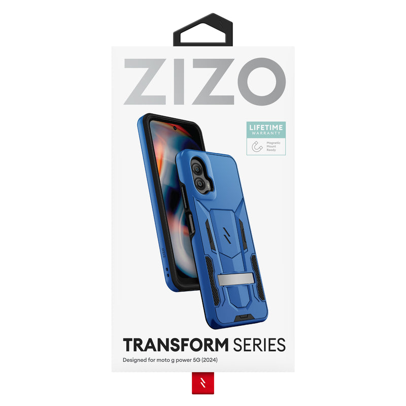 Load image into Gallery viewer, ZIZO TRANSFORM Series moto g power 5G (2024) Case - Blue

