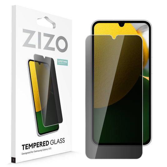 ZIZO PRIVACY Tempered Glass Screen Protector for Galaxy A15 5G - Privacy