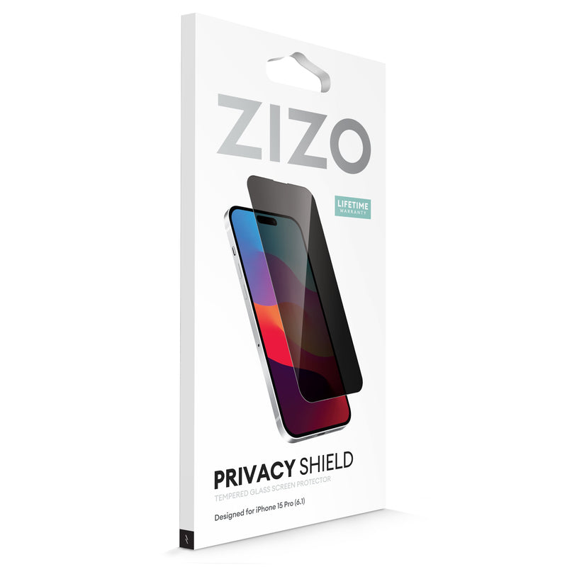 Load image into Gallery viewer, ZIZO PRIVACY Tempered Glass Screen Protector for iPhone 15 Pro - Privacy
