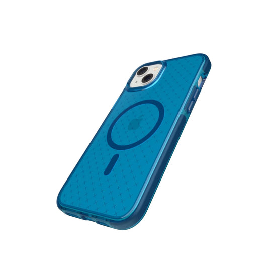 Tech21 Evo Check iPhone 14 Plus Case MagSafe Compatible - Classic Blue