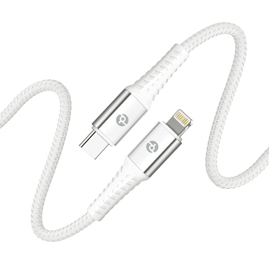 PowerLab 6ft USB-C to Lightning Data Cable - White
