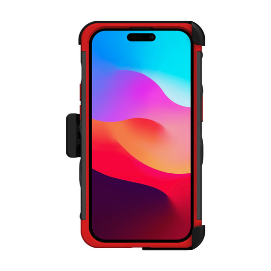 ZIZO BOLT Bundle iPhone 15 Pro Case - Red