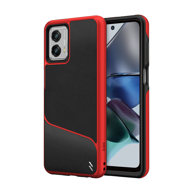 Load image into Gallery viewer, ZIZO DIVISION Series moto g 5G (2023) Case - Black &amp; Red
