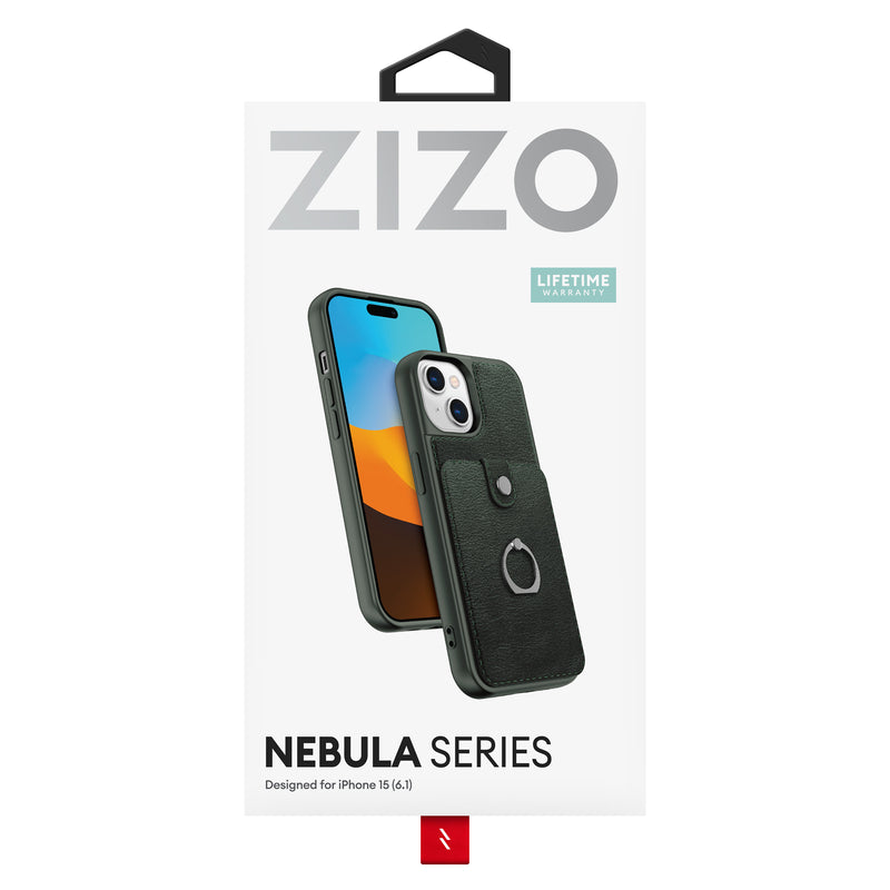 Load image into Gallery viewer, ZIZO Nebula Series iPhone 15 Case - Forest Green
