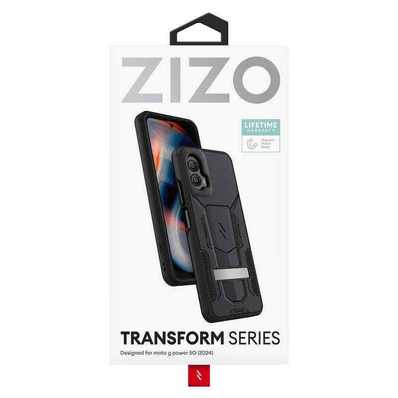 Load image into Gallery viewer, ZIZO TRANSFORM Series moto g power 5G (2024) Case - Black
