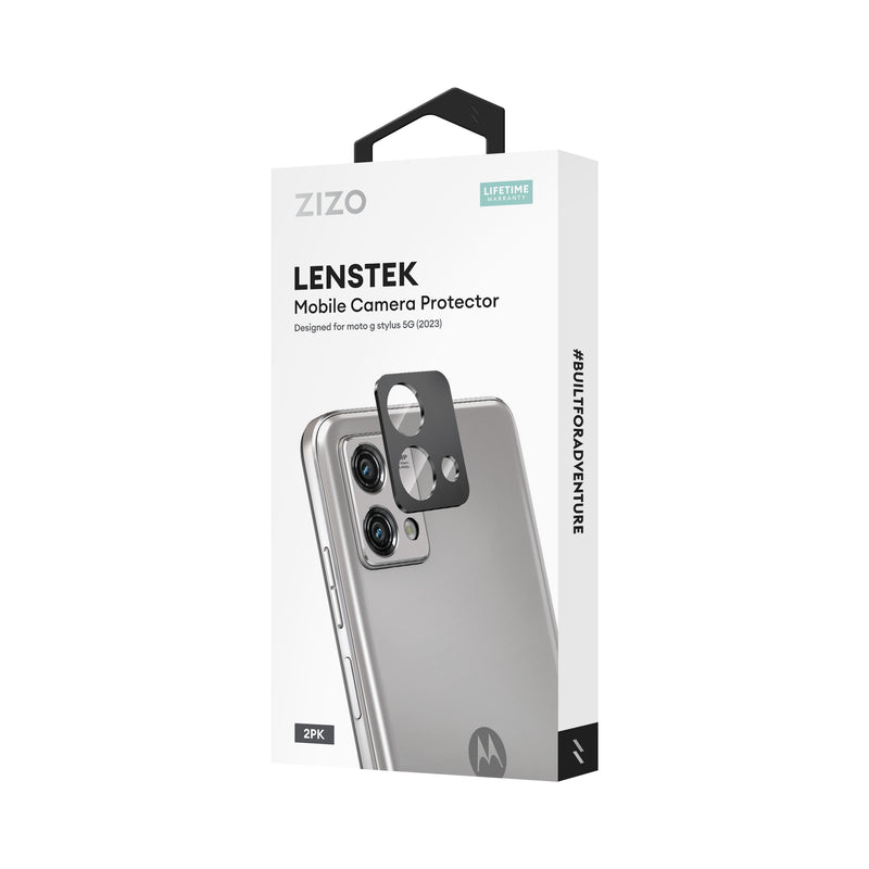 Load image into Gallery viewer, ZIZO LensTek moto g stylus 2023 Camera Lens Protector (2 Pack) - Black
