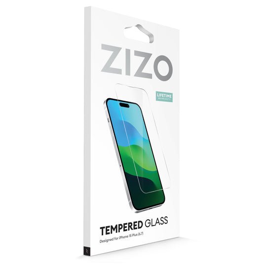 ZIZO TEMPERED GLASS Screen Protector for iPhone 15 Plus / 15 Pro Max - Clear