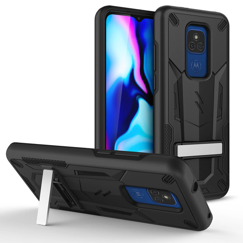 Load image into Gallery viewer, ZIZO TRANSFORM Series Moto G Play (2021) Case - Black

