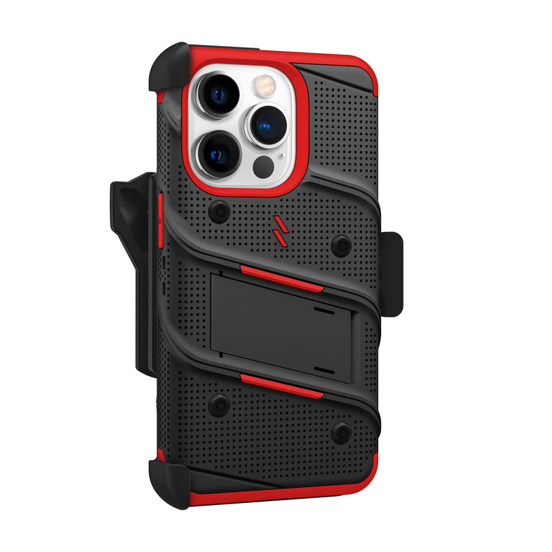 Load image into Gallery viewer, ZIZO BOLT Bundle iPhone 15 Pro Case - Red
