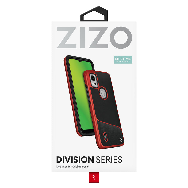 Load image into Gallery viewer, ZIZO DIVISION Series Cricket Icon 5 Case - Black &amp; Red
