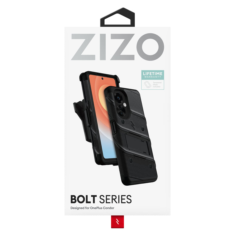 Load image into Gallery viewer, ZIZO BOLT Bundle OnePlus Condor Case - Black
